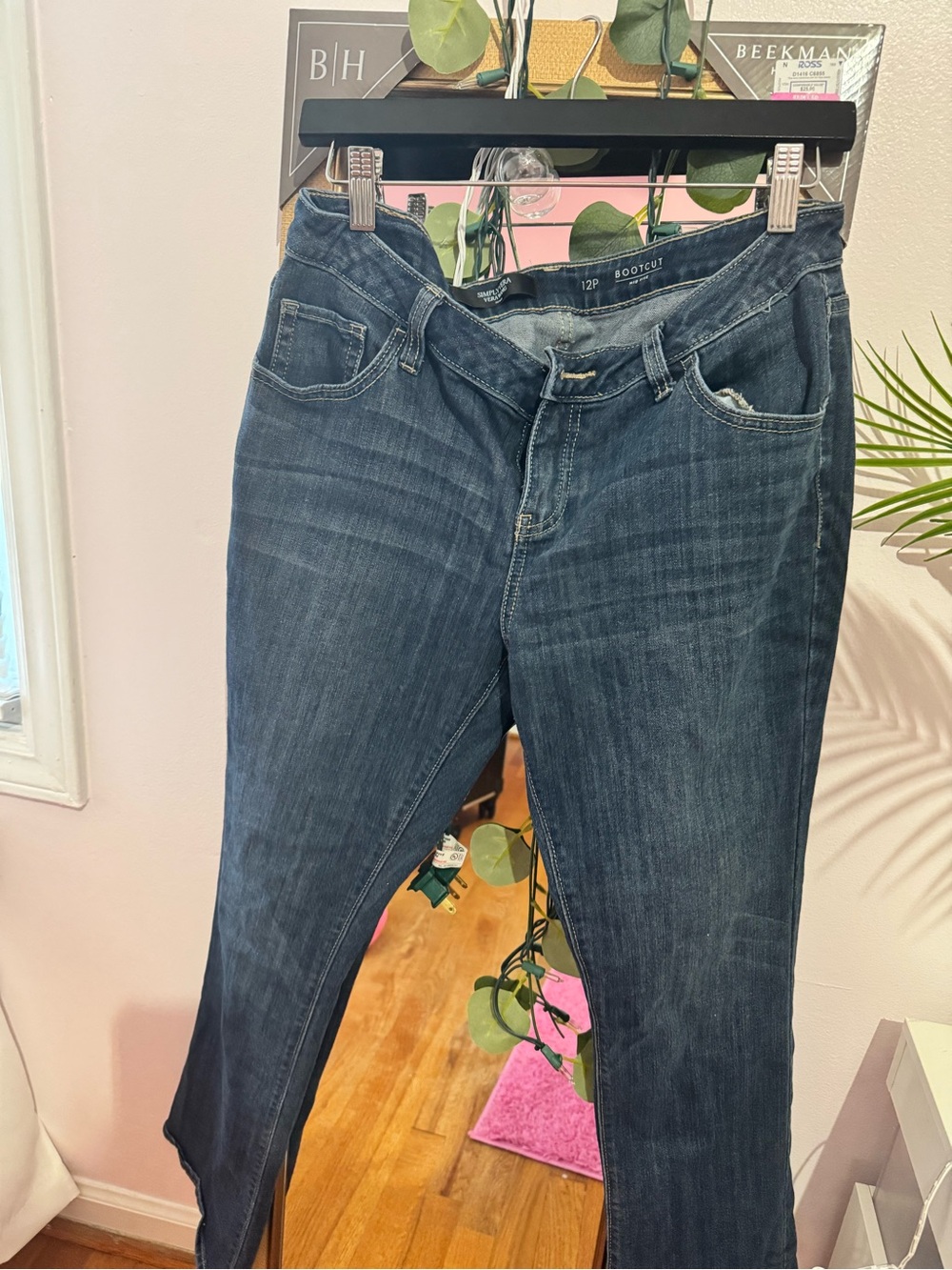 Vera Wang Dark Blue Bootcut Jeans